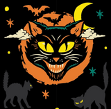 Vintage Black Cat Crew Socks