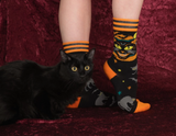 Vintage Black Cat Crew Socks