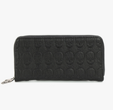 Embossed Skull Wallet in Vinyl