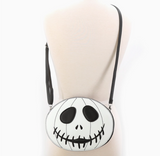 Glow in the Dark White Jack O Lantern Shoulder Bag