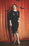 Deadly Dame Cropped Cardigan Black