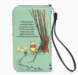 Winnie the Pooh Book - Green Wallet in Vinyl
