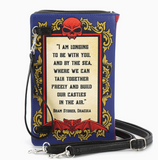 Colored Dracula Book Clutch Bag in Vinyl