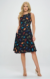 Colorful Frog Print - Dress