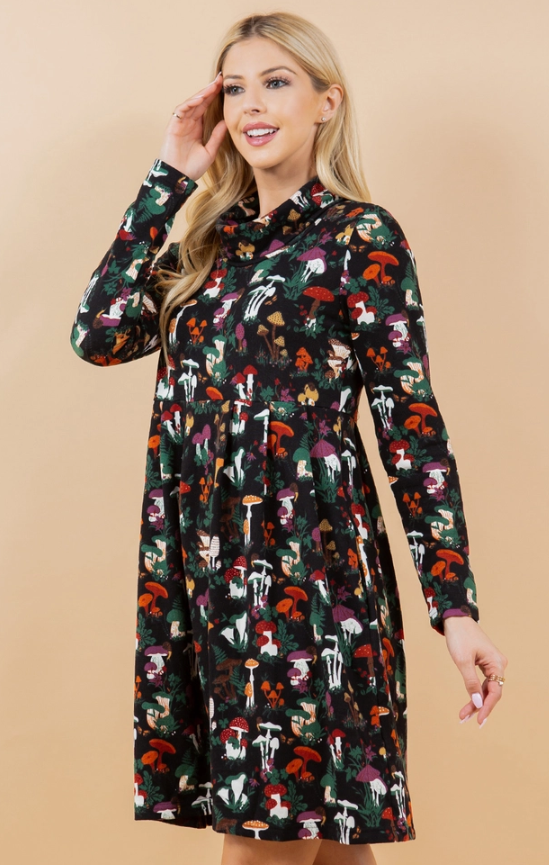 winter tunic dress Boho Winter Tunic Dress, Ethnic Kurta Kurti, Long Sleeve Acrylic