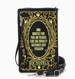 Jane Austen Novels Book Clutch