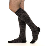 Bat Damask  - Knee High Socks