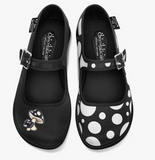 Chocolaticas® Black Moosh Women's Mary Jane Flat