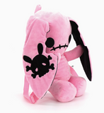 Pink Naughty Bunny Stuffed Backpack