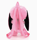 Pink Naughty Bunny Stuffed Backpack