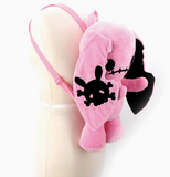 Pink Naughty Bunny Stuffed Backpack