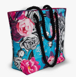 BB Flower Skull Shoulder Beach Bag