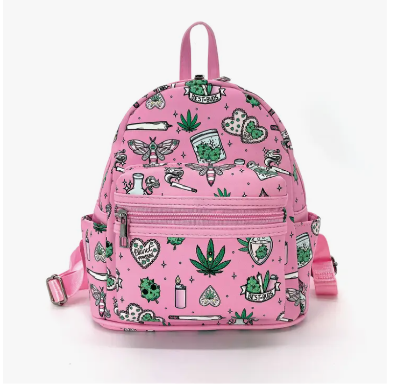 Pink 420 Weed Magical High Mini Backpack in Vinyl – Universe In