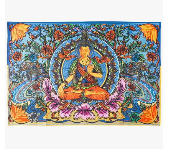 Buddha Lotus - 3d Tapestry