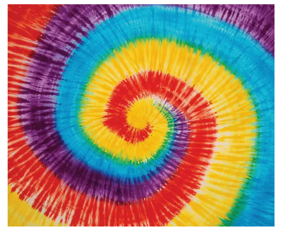 Tie Dye - Spiral Double Indian Tapestry