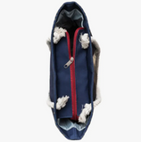 Skullistic Rose Skull Navy Shoulder Beach Bag