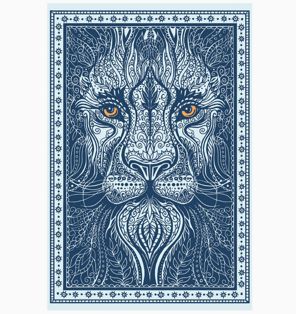 3D Lion - Tapestry