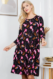 Axolotls Print Winter Tunic Dress