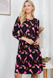 Axolotls Print Winter Tunic Dress