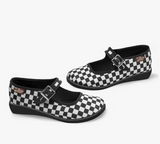 Chocolaticas® Checkers Women's Mary Jane - Flat Shoe