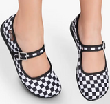 Chocolaticas® Checkers Women's Mary Jane - Flat Shoe