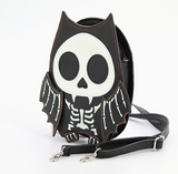 Glow in the Dark Skeleton Bat Shoulder Bag