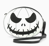 Glow in the Dark White Jack O Lantern Shoulder Bag