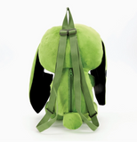 Green Naughty Bunny Stuffed Backpack