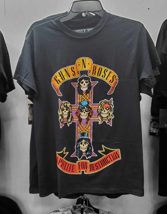 Guns and Roses - Appetite for destruction - Black T-shirt