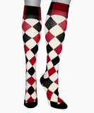 Haunting Harlequin Knee High Socks