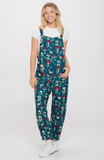 Mushroom Bug Print Corduroy Overall