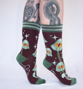 Mystic Mushrooms Crew Socks