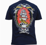 Live Free- Pirate Ship  - T-shirt