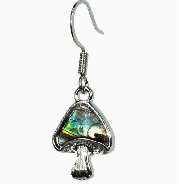 Abalone Mushroom Shape Earring