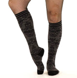 Bat Damask  - Knee High Socks