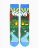 Bigfoot Trails: Green  - Socks