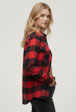 Red and Black - Flannel Long Sleeve Buffalo Plaid Shirt