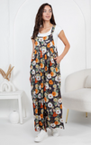 Flower Print Overall