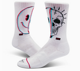 Smiley Skull Socks - Crew socks