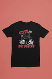 Cute But Pyscho Cat with Knife - Unisex T-shirt