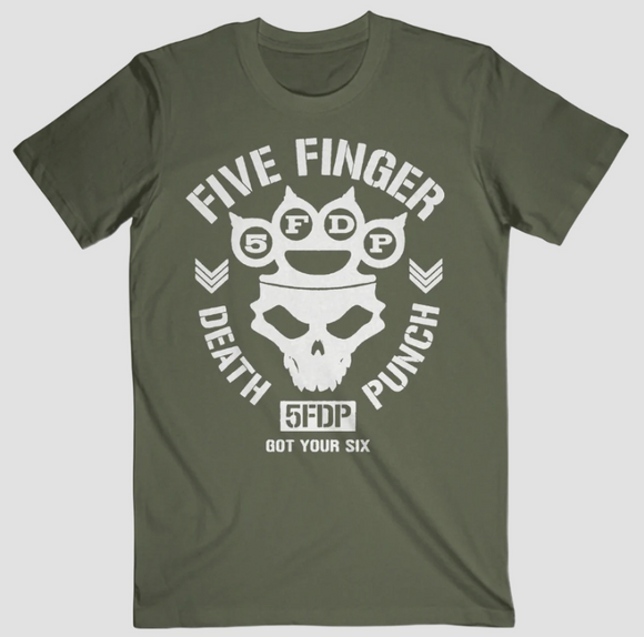 Five Finger Death Punch - Knucklehead - Green Graphic Tee