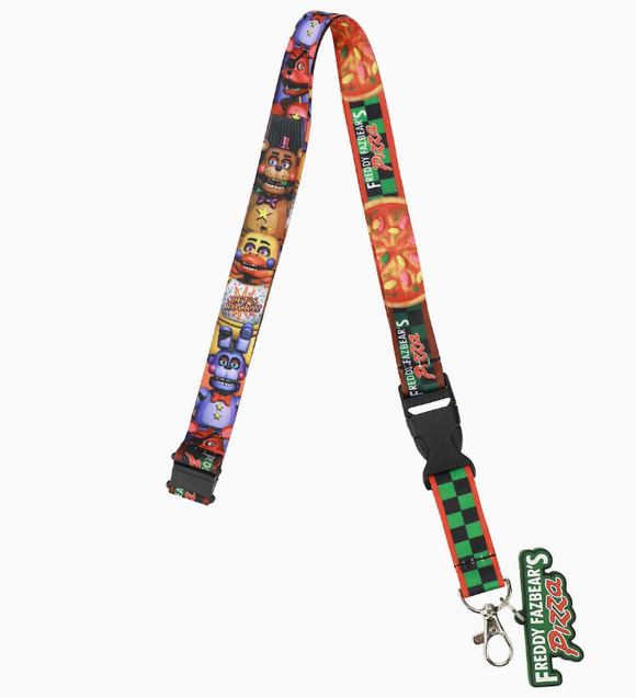 Five Nights At Fredy's Pizza Staff Lanyard