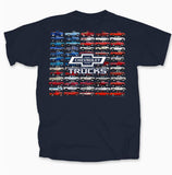 GM Chevy Trucks American Flag T-Shirt