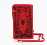 Grimoire Book Clutch In Red Vinyl