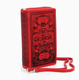 Grimoire Book Clutch In Red Vinyl