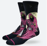 Haunted Socks: Black/Pink, One Size