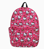 Hello Kitty Logo Toss Aop Travel Backpack