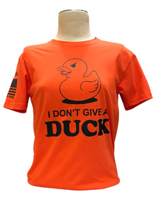 I don't give a duck orange t-shirt