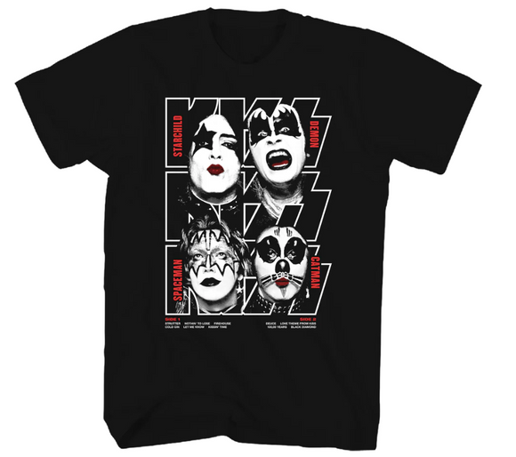 KISS DEBUT ALBUM BLACK TEE