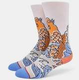 Goodluck, Koi fish- Crew Socks